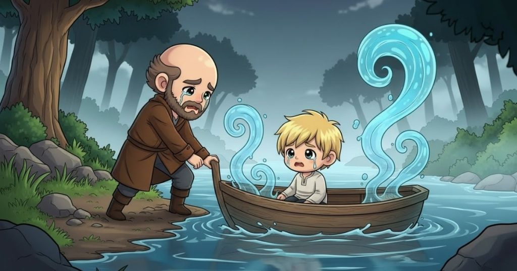 ภาพประกอบนิทานกริมม์เรื่องราชาแห่งภูเขาทองคำ 3