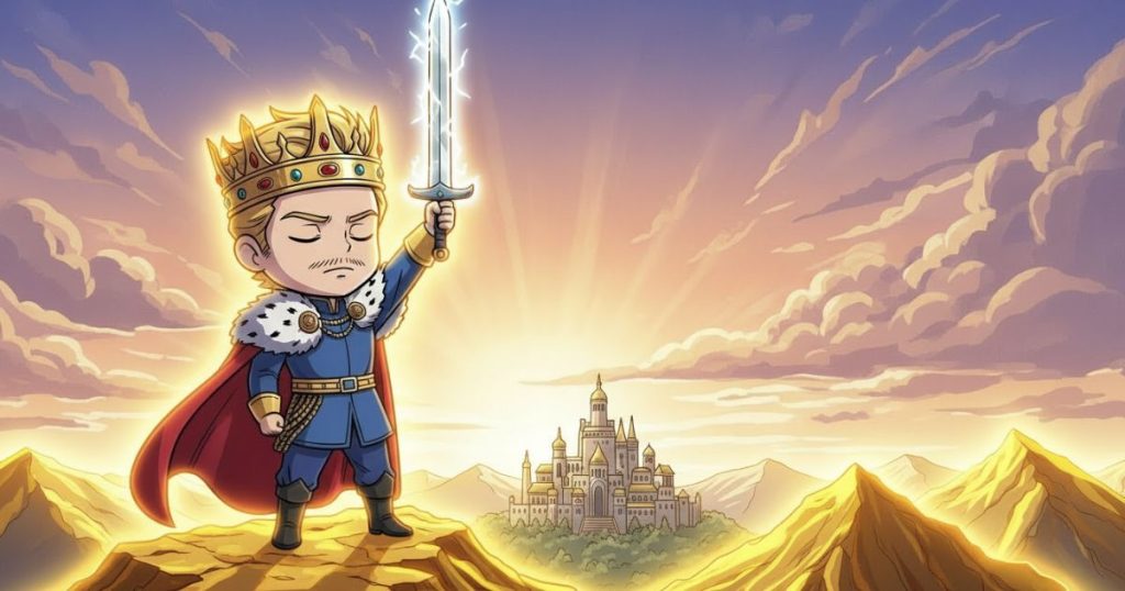 ภาพประกอบนิทานกริมม์เรื่องราชาแห่งภูเขาทองคำ 6