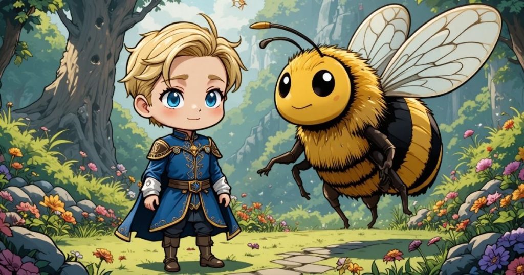 ภาพประกอบนิทานกริมม์เรื่องราชินีผึ้ง