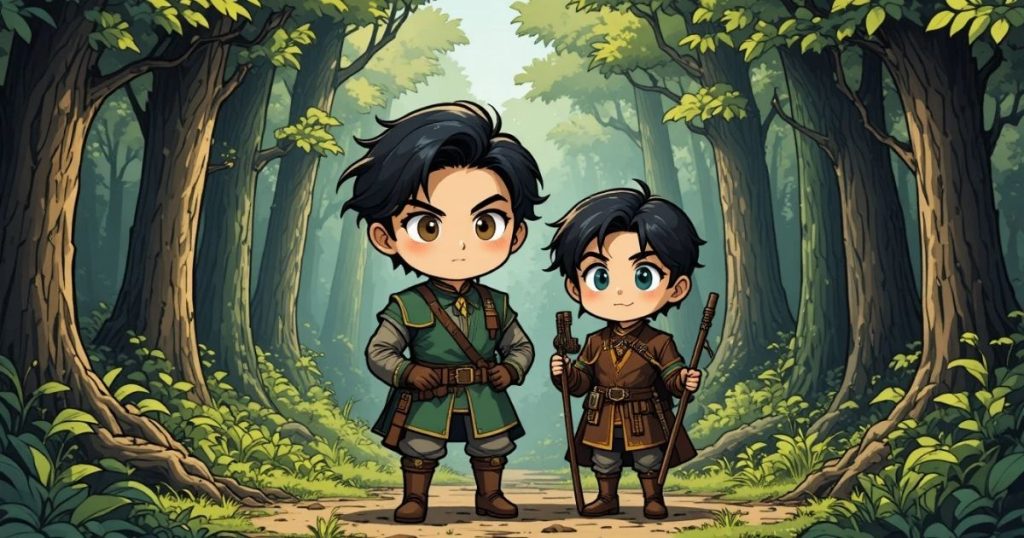 ภาพประกอบนิทานกริมม์เรื่องสองพี่น้อง