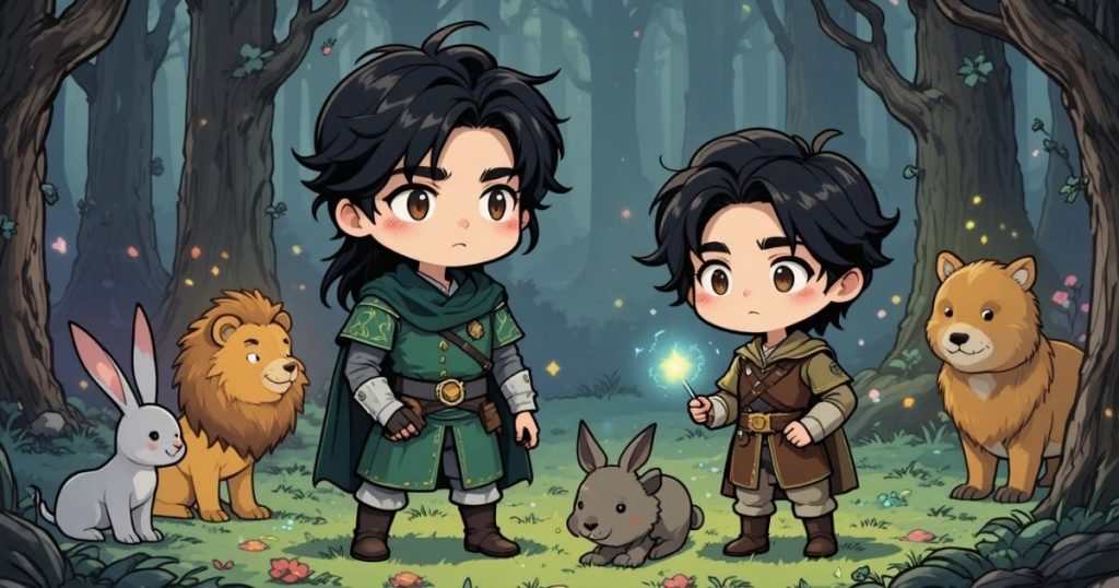 ภาพประกอบนิทานกริมม์เรื่องสองพี่น้อง 2