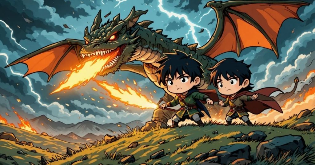 ภาพประกอบนิทานกริมม์เรื่องสองพี่น้อง 3