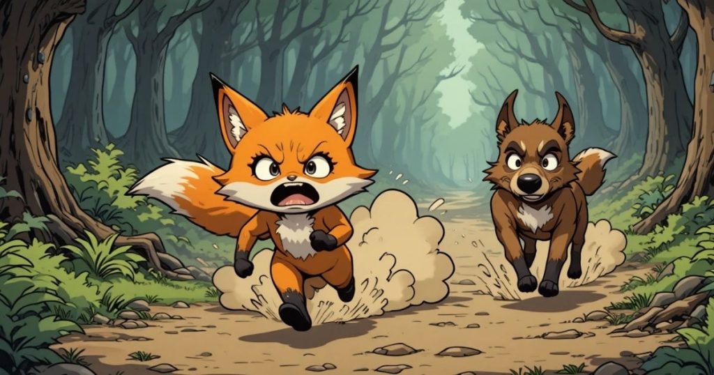 ภาพประกอบนิทานกริมม์เรื่องสุนัขจิ้งจอกกับแมว 3