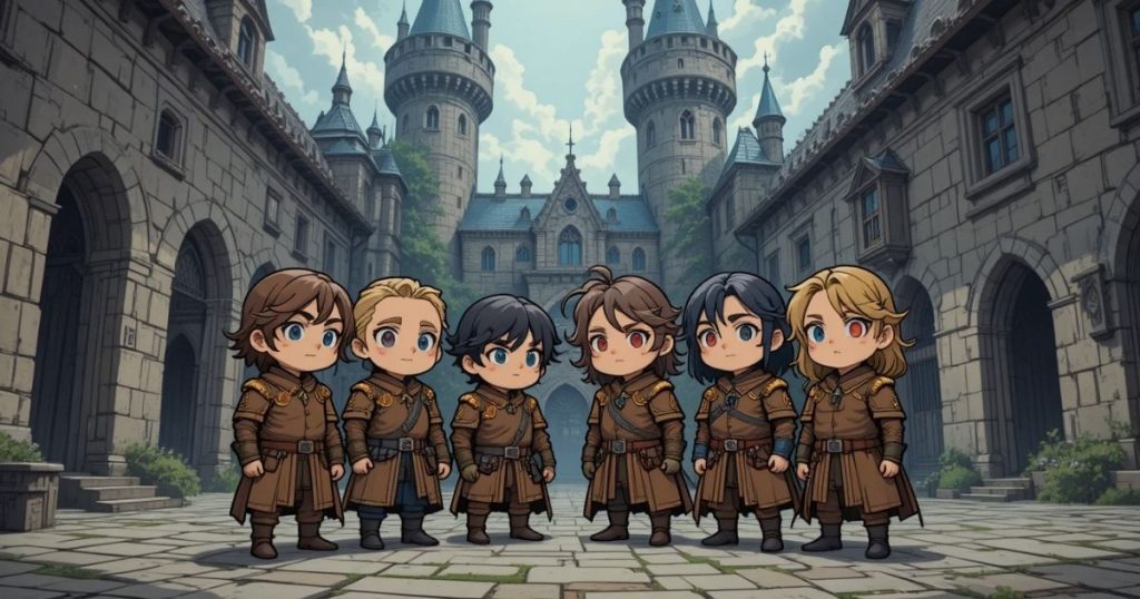 ภาพประกอบนิทานกริมม์เรื่องหกทหารแห่งโชคชะตา