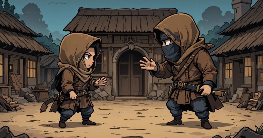 ภาพประกอบนิทานกริมม์เรื่องหัวขโมยกับอาจารย์ของเขา