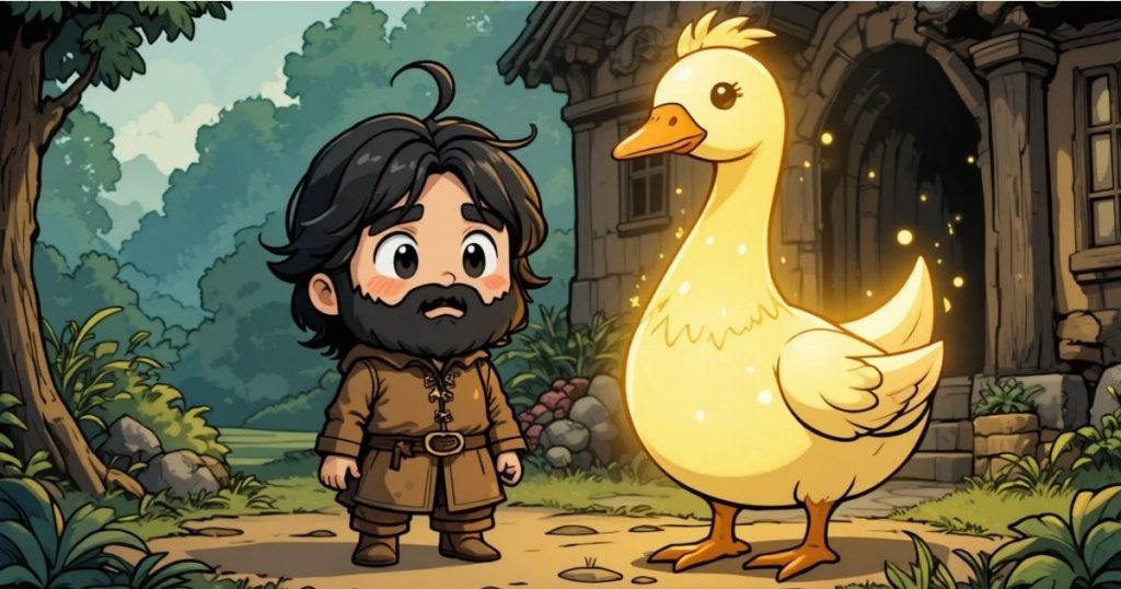 ภาพประกอบนิทานกริมม์เรื่องห่านทองคำ