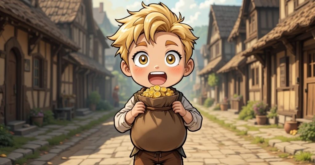 ภาพประกอบนิทานกริมม์เรื่องฮันส์ผู้โชคดี