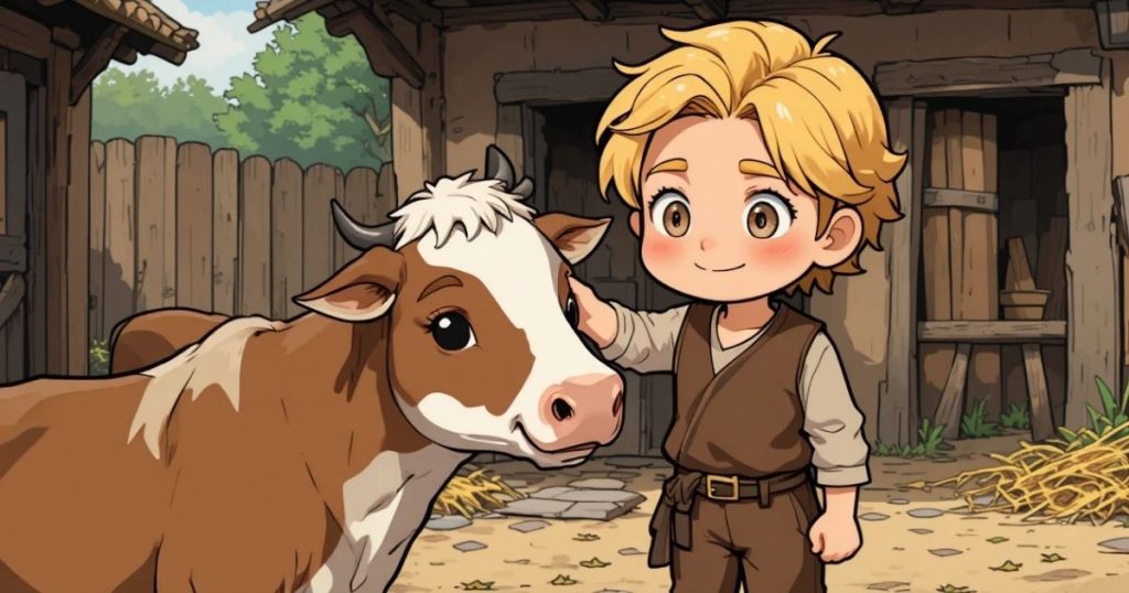 ภาพประกอบนิทานกริมม์เรื่องฮันส์ผู้โชคดี 3