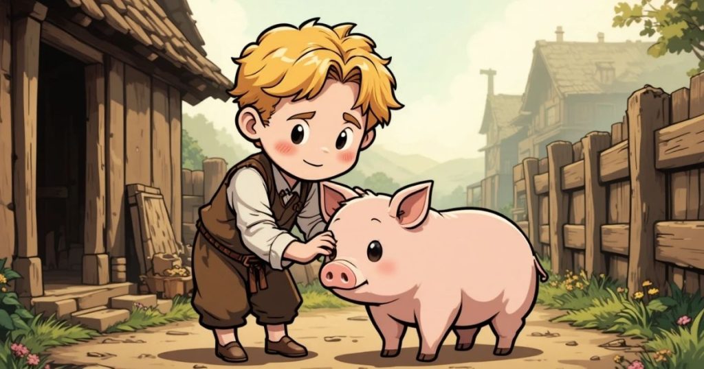 ภาพประกอบนิทานกริมม์เรื่องฮันส์ผู้โชคดี 4