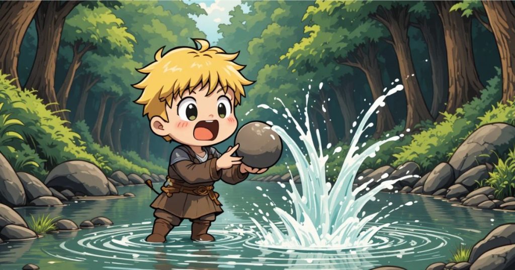 ภาพประกอบนิทานกริมม์เรื่องฮันส์ผู้โชคดี 6