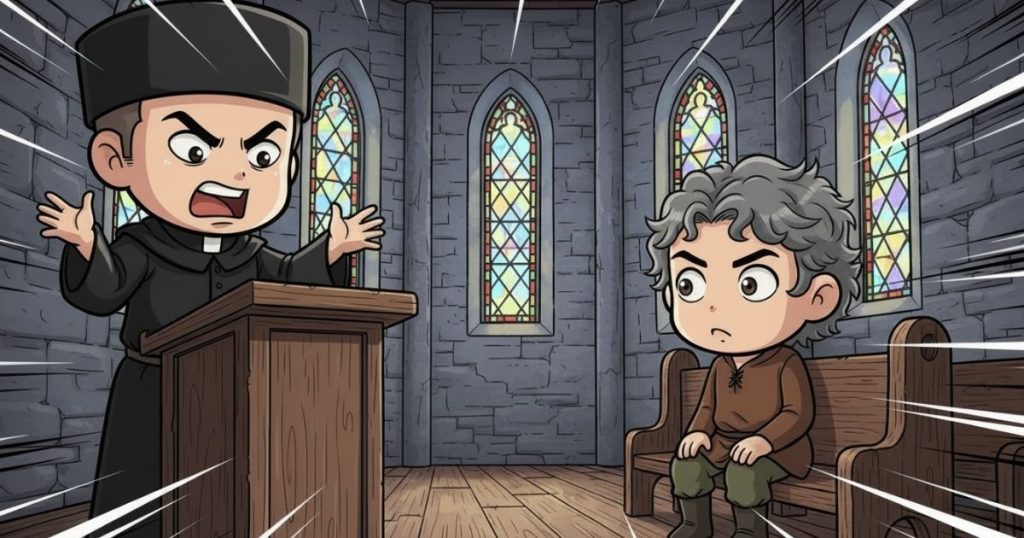 ภาพประกอบนิทานกริมม์เรื่องฮิลเดอบรันด์เฒ่า