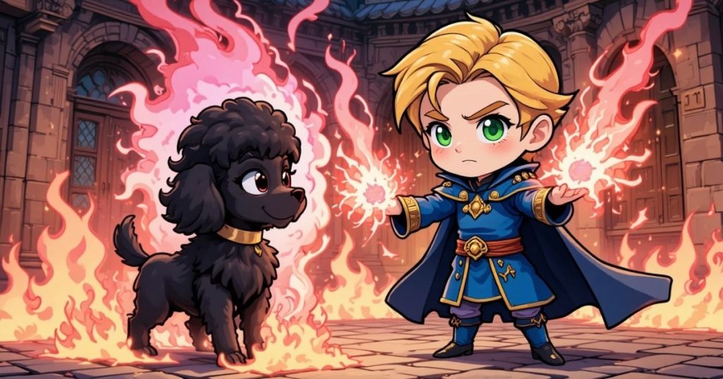 ภาพประกอบนิทานกริมม์เรื่องเจ้าชายดอกพิงค์ 2