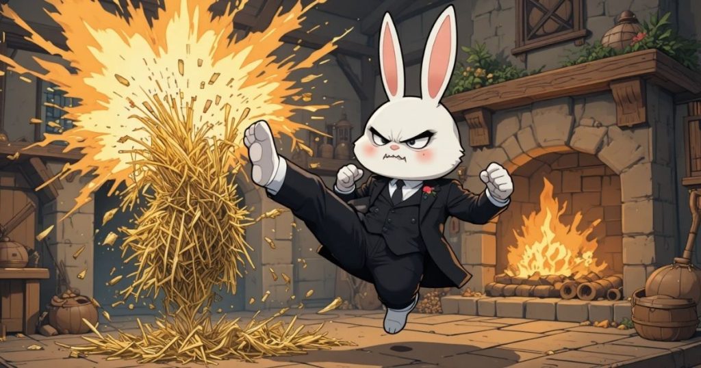 ภาพประกอบนิทานกริมม์เรื่องเจ้าสาวของกระต่าย 4