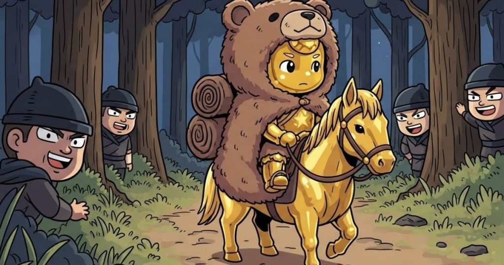 ภาพประกอบนิทานกริมม์เรื่องเด็กน้อยทองคำ 3