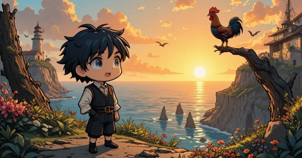 ภาพประกอบนิทานกริมม์เรื่องเด็กแห่งโชคชะตาทั้งสาม 2