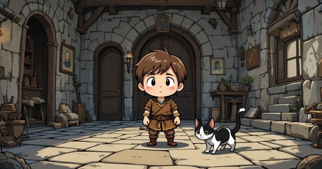 ภาพประกอบนิทานกริมม์เรื่องเด็กแห่งโชคชะตาทั้งสาม 4