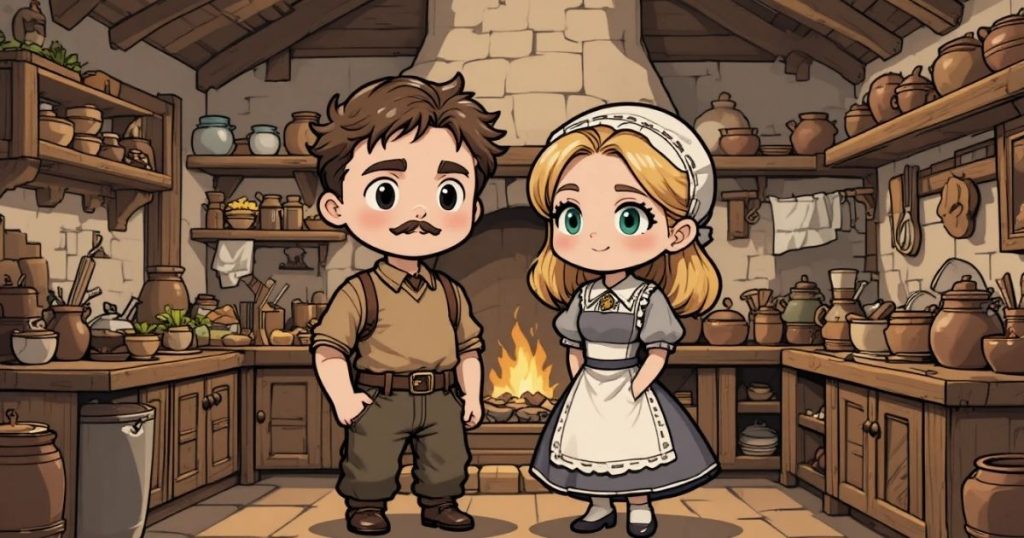 ภาพประกอบนิทานกริมม์เรื่องเฟรเดอริกและแคทเธอรีน