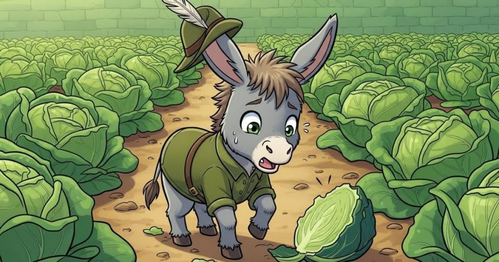 ภาพประกอบนิทานกริมม์เรื่องกะหล่ำปลีลาวิเศษ