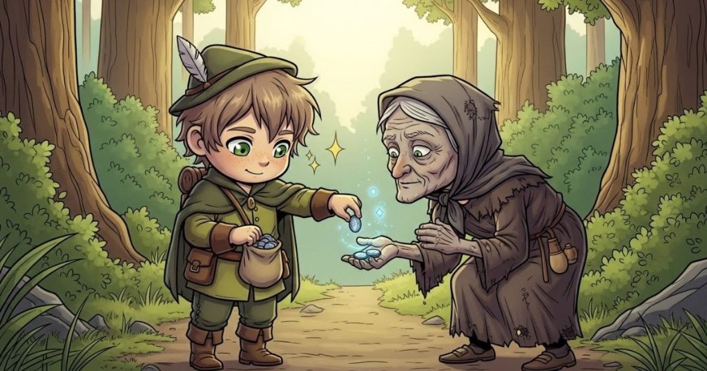 ภาพประกอบนิทานกริมม์เรื่องกะหล่ำปลีลาวิเศษ 2