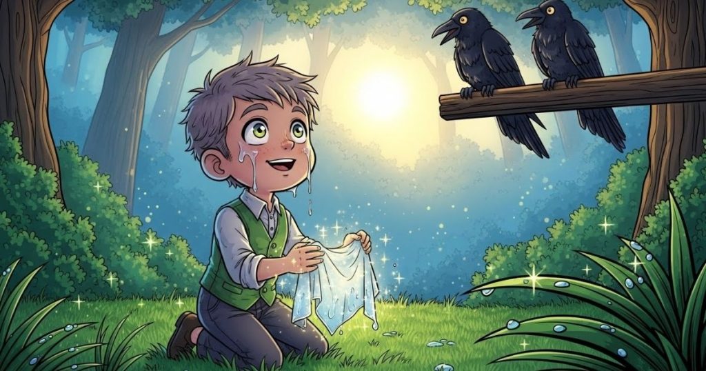 ภาพประกอบนิทานกริมม์เรื่องการเดินทางของช่างเย็บผ้ากับช่างทำรองเท้า 3