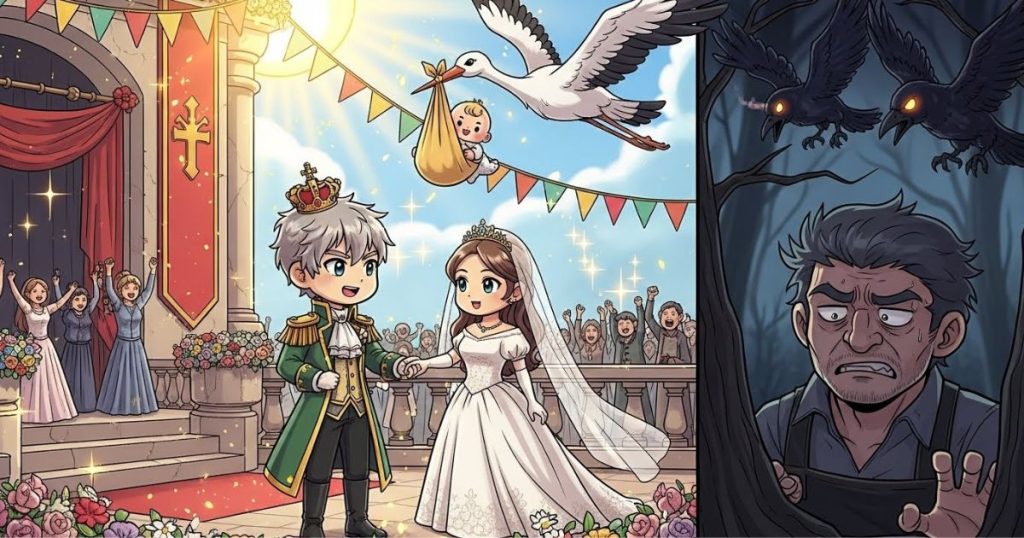 ภาพประกอบนิทานกริมม์เรื่องการเดินทางของช่างเย็บผ้ากับช่างทำรองเท้า 6