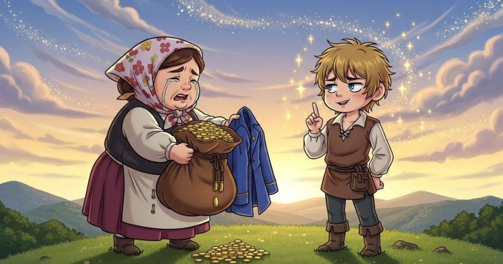 ภาพประกอบนิทานกริมม์เรื่องคนฉลาด 3