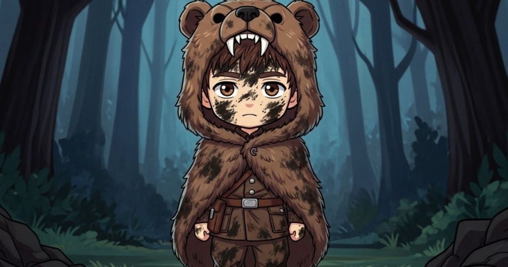 ภาพประกอบนิทานกริมม์เรื่องชายในหนังหมี 2