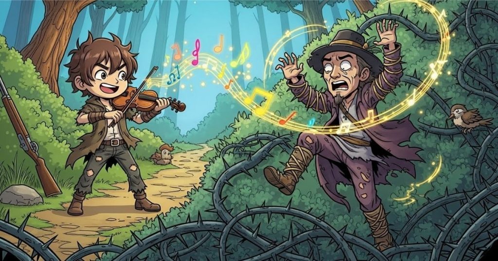 ภาพประกอบนิทานกริมม์เรื่องชาวยิวในพุ่มหนาม 3