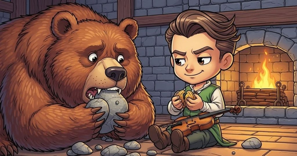 ภาพประกอบนิทานกริมม์เรื่องช่างตัดเสื้อตัวจิ๋วเจ้าปัญญา 3