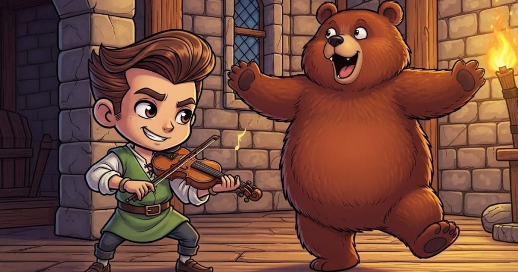 ภาพประกอบนิทานกริมม์เรื่องช่างตัดเสื้อตัวจิ๋วเจ้าปัญญา 4