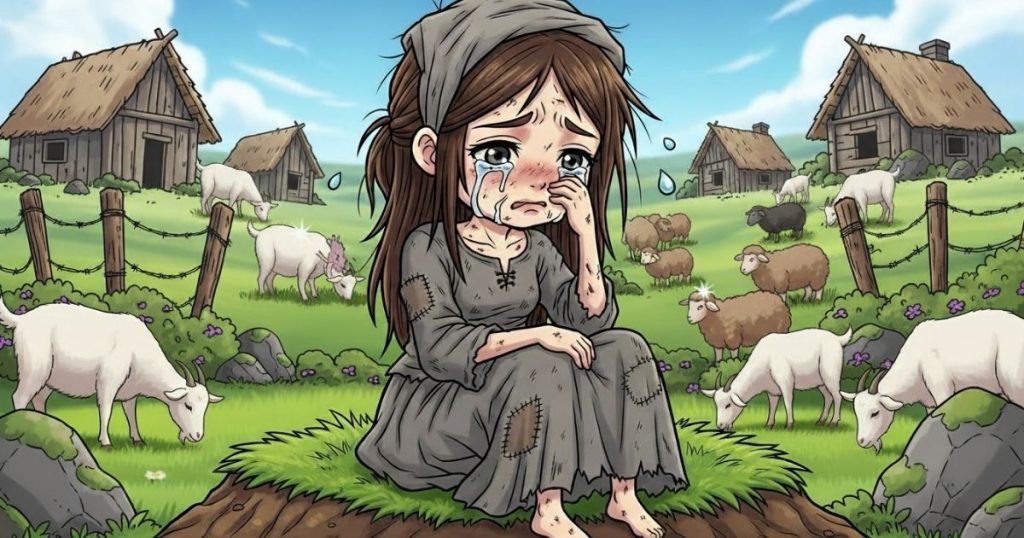 ภาพประกอบนิทานกริมม์เรื่องตาเดียว สองตา และสามตา 2