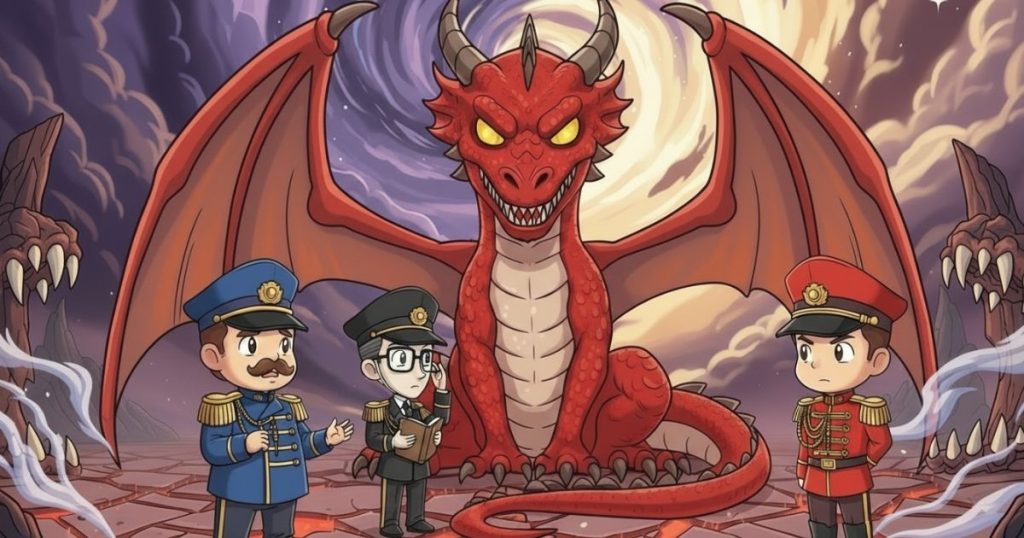 ภาพประกอบนิทานกริมม์เรื่องปีศาจกับคุณยายของมัน 5