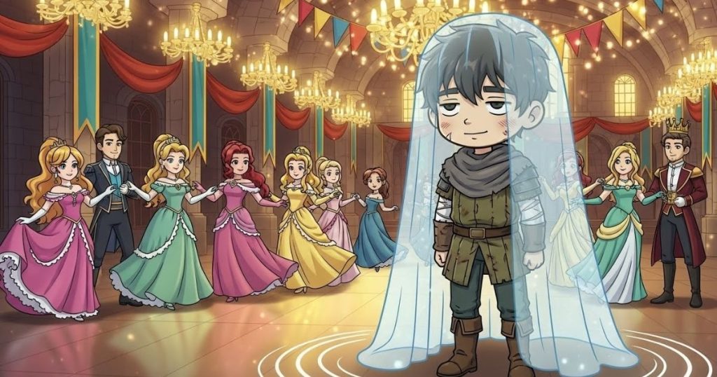 ภาพประกอบนิทานกริมม์เรื่องรองเท้าที่เต้นจนขาด 4