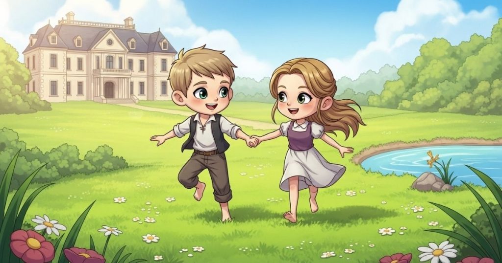 ภาพประกอบนิทานกริมม์เรื่องลูกแกะกับปลาตัวน้อย 2