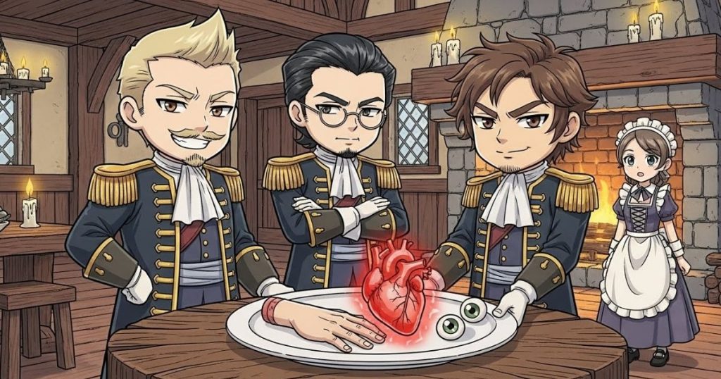 ภาพประกอบนิทานกริมม์เรื่องศัลยแพทย์ทหารทั้งสามคน