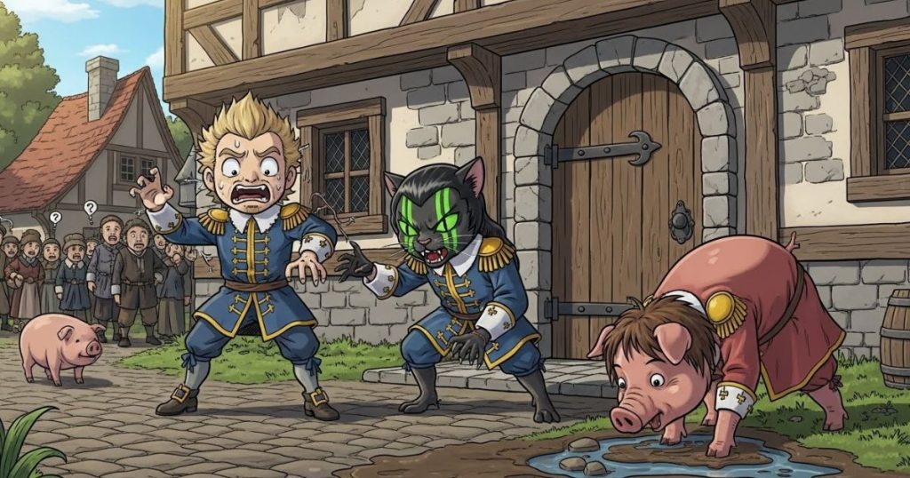 ภาพประกอบนิทานกริมม์เรื่องศัลยแพทย์ทหารทั้งสามคน 5