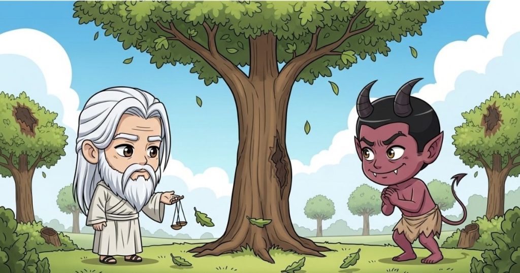 ภาพประกอบนิทานกริมม์เรื่องสัตว์ของพระเจ้าและของปีศาจ 3