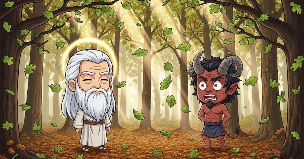 ภาพประกอบนิทานกริมม์เรื่องสัตว์ของพระเจ้าและของปีศาจ 4