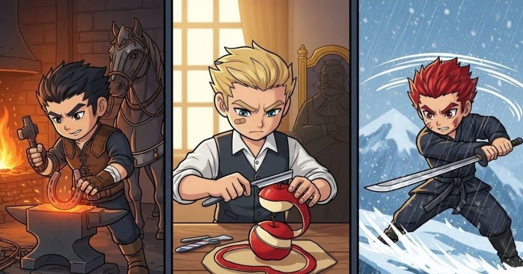 ภาพประกอบนิทานกริมม์เรื่องสามพี่น้องยอดฝีมือ 2