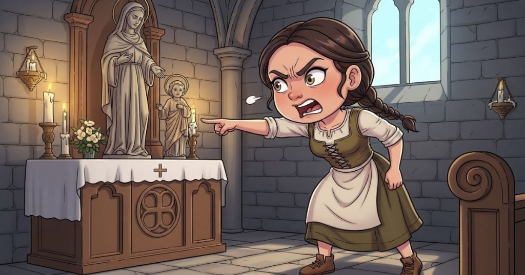 ภาพประกอบนิทานกริมม์เรื่องสาวน้อยแห่งเมืองบราเคิล 4