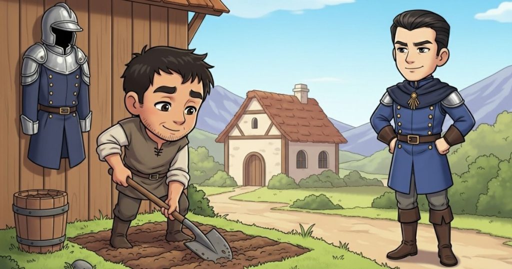 ภาพประกอบนิทานกริมม์เรื่องหัวผักกาดยักษ์ 2