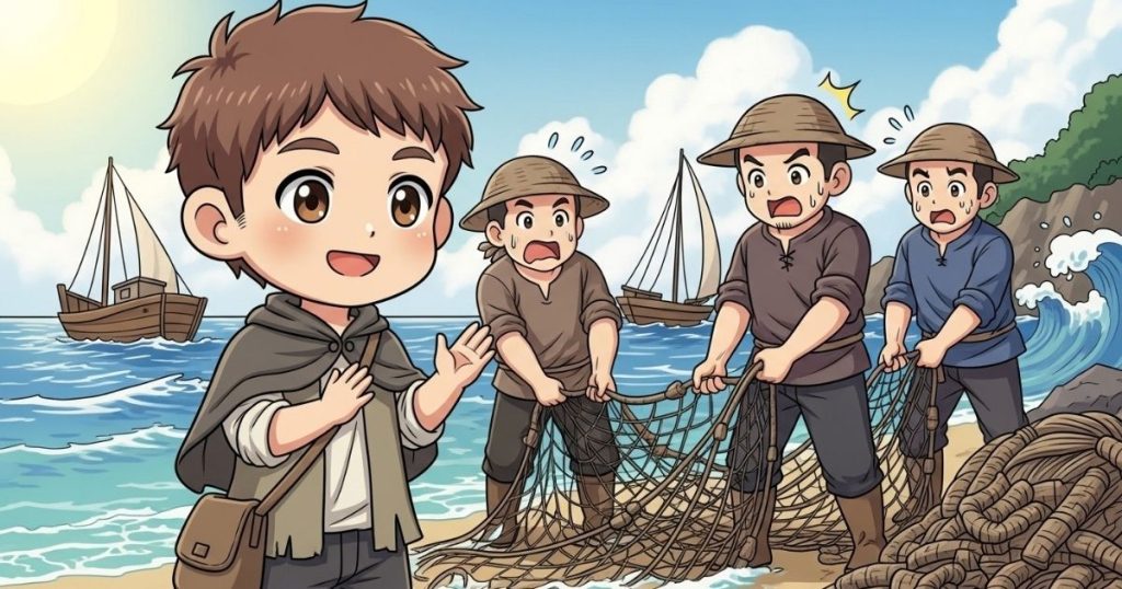 ภาพประกอบนิทานกริมม์เรื่องออกไปท่องโลกกว้าง 2