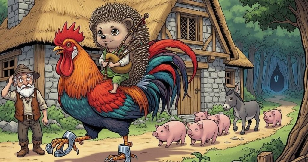 ภาพประกอบนิทานกริมม์เรื่องฮันส์เม่นน้อยของฉัน 2