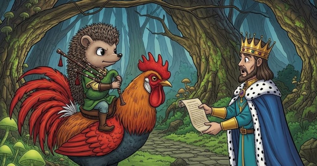 ภาพประกอบนิทานกริมม์เรื่องฮันส์เม่นน้อยของฉัน 3