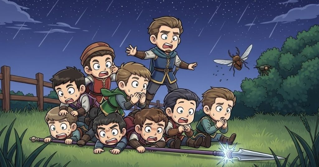 ภาพประกอบนิทานกริมม์เรื่องเจ็ดผู้กล้าแห่งสวาเบีย