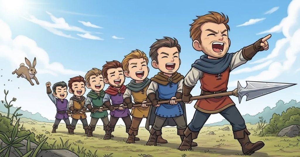 ภาพประกอบนิทานกริมม์เรื่องเจ็ดผู้กล้าแห่งสวาเบีย 3