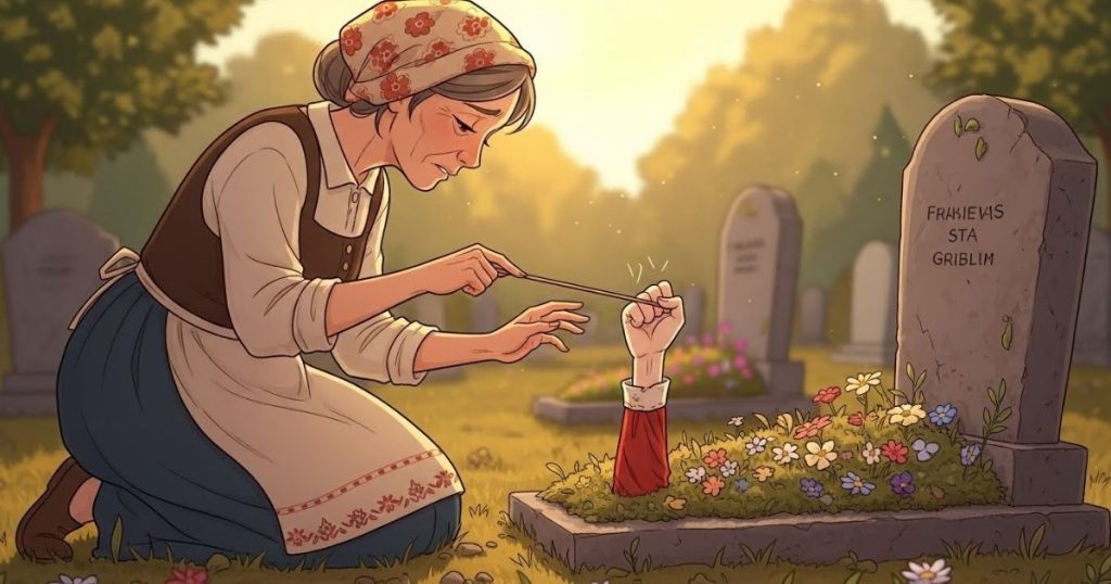 ภาพประกอบนิทานกริมม์เรื่องเด็กดื้อ 4