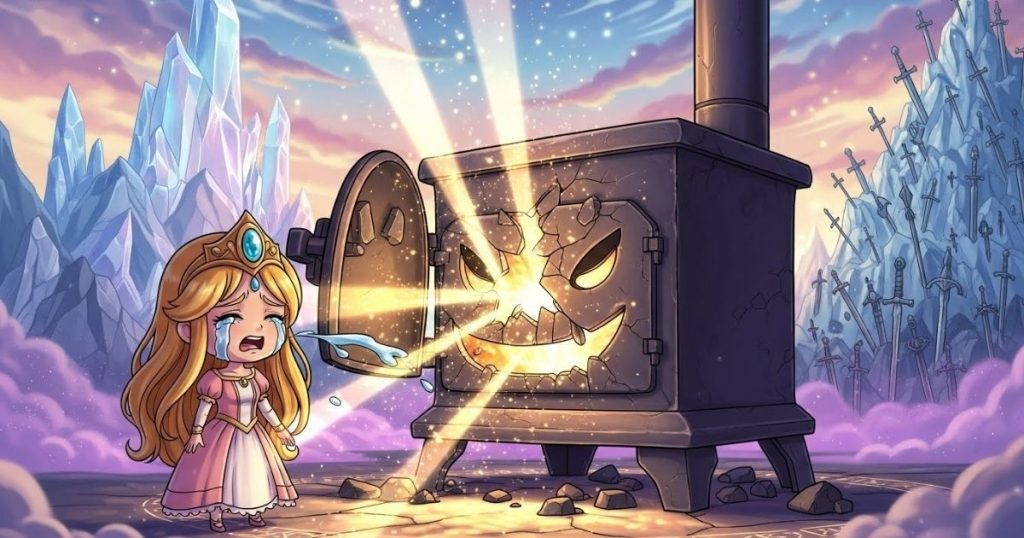 ภาพประกอบนิทานกริมม์เรื่องเตาเหล็ก 4