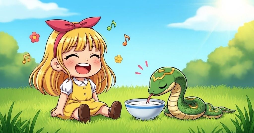 ภาพประกอบนิทานกริมม์เรื่องเรื่องเล่าเกี่ยวกับงู 2