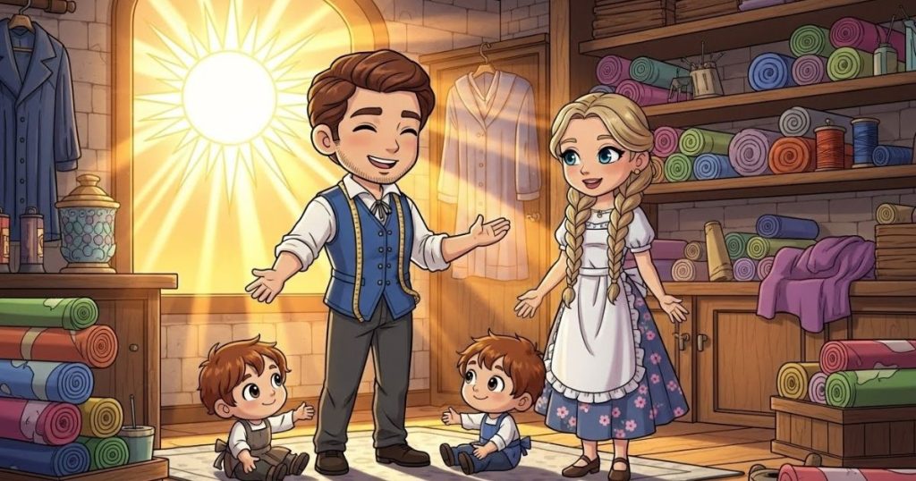 ภาพประกอบนิทานกริมม์เรื่องแสงอาทิตย์ทำให้ความจริงปรากฏ 3